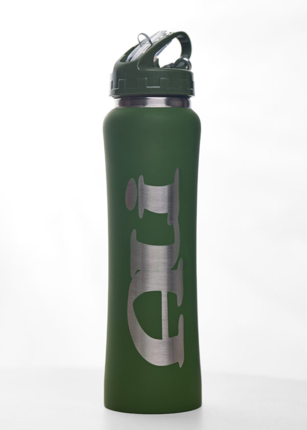 Insulated Water Bottle with 2-in-1 Straw and Spout Lid, Keep Cold 24H, Leak-Proof, Fits in Car Cup Holder, Stainless Steel Water Bottle for Sports, Travel, and School