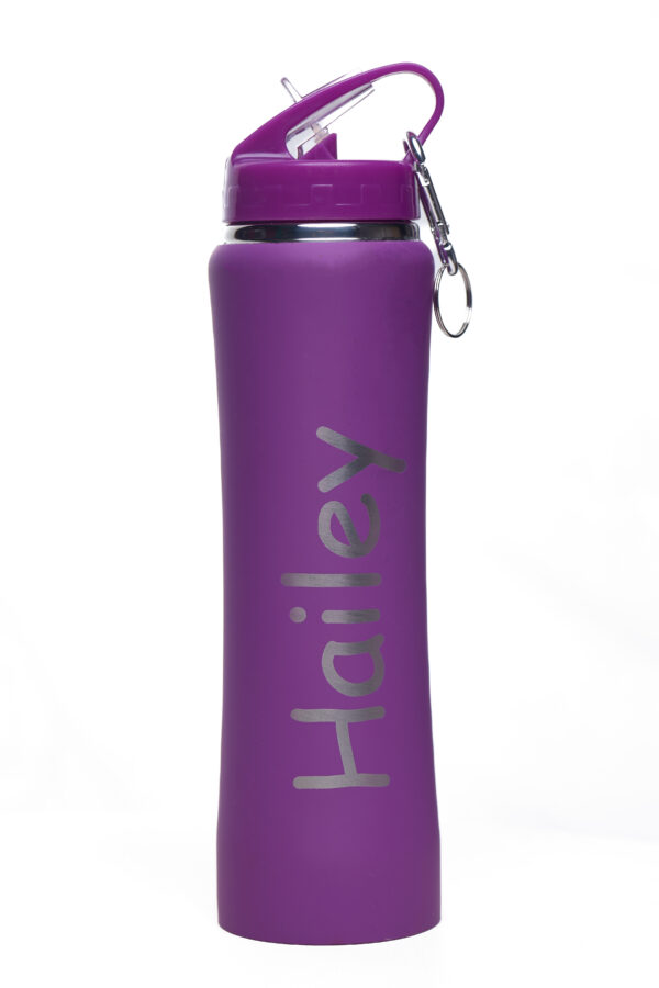 Insulated Water Bottle with 2-in-1 Straw and Spout Lid, Keep Cold 24H, Leak-Proof, Fits in Car Cup Holder, Stainless Steel Water Bottle for Sports, Travel, and School