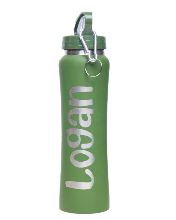 Insulated Water Bottle with 2-in-1 Straw and Spout Lid, Keep Cold 24H, Leak-Proof, Fits in Car Cup Holder, Stainless Steel Water Bottle for Sports, Travel, and School