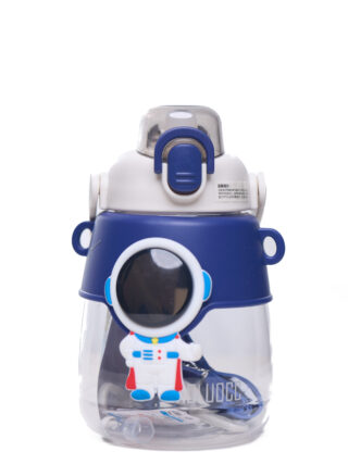 WISHKEY Plastic Transparent Ladybug Sipper water Bottle for Kids