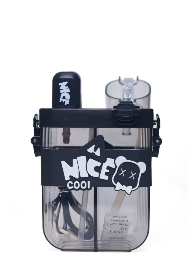 2-in-1 Water Bottle - Durable BPA-Free Plastic with Dual Sipper, Designed for Kids