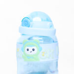 Cute Cartoon Doll Tons Cup 1L Plastic Water Bottle with Straw and Strap