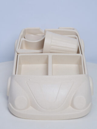 Kids Car-Shaped Dinnerware Set with Cup & Spoon