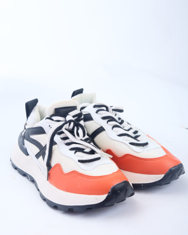 Cipriano Black Mix Italian Leather Light Sole Sneakers