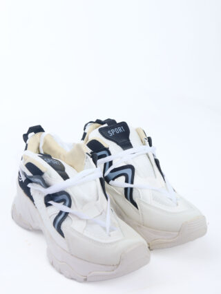 Lace up Wedge Platform Shoes For Women Casual Chunky Sneakers
