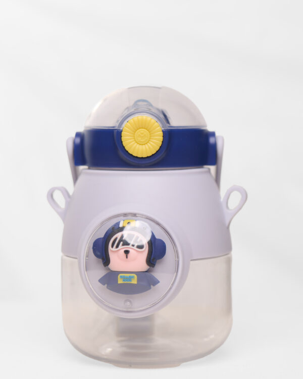 900ml Space Capsule Design Large-Capacity Baby Belly Water Bottle with Straw